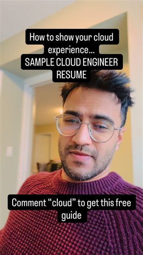Abhishek Somani on Instagram: "Use this guide to understand how to show your cloud experience in resume…. Sample cloud engineer resume attached in the guide…. #cloudengineer #cloud #aws #azure #job"