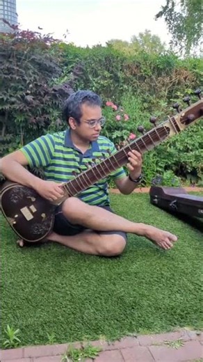 Restoring an old Sitar . Still need to adjust Tarab strings #RaagPiloo. #sitar #raga