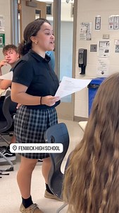 Earlier this month, #FenwickFriars gave two-minute impromptu speeches as part of their summer speech course! Students learned how to speak in a more casual format and completed peer reviews within small groups. To prepare, they watched competitive impromptu speeches from recent national speech competitions, played impromptu speaking games in class and practiced responding to prompts to build their confidence. “It is so awesome to see how much they have grown in their public speaking ability over