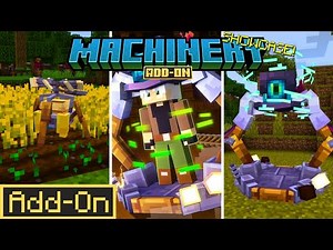 Machinery Add-On Full Showcase (ALL FEATURES) | Minecraft Bedrock Addon