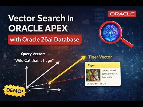 Oracle APEX Vector Search Demo | Semantic Search with Oracle 26ai & ONNX
