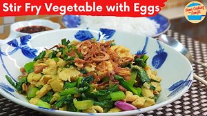 77K views · 247 reactions | Stir Fry Choy Sum with Egg. Ingredients: 150g of Choy Sum 4 Eggs 1/2 tbsp of Light Soy Sauce 1 tbsp of Oyster Sauce 1/4 tsp of Salt 1/4 tsp of Pepper 3 tbsp of Onion Oil 1 tbsp of Crispy Fried Shallots 1 stalk of Spring Onion | Home Cooking with Somjit | Facebook