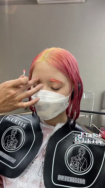 Pink Hair Transformation in Modern Salon