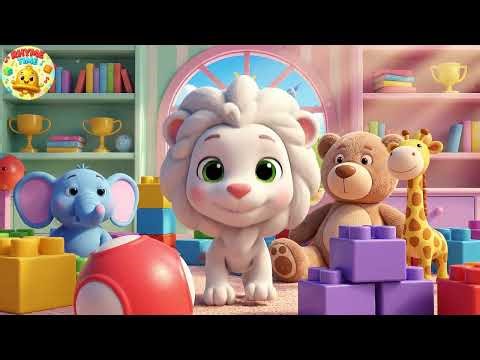 The Lion with the Crown Goes Roar Roar Roar | Fun Kids Rhyme