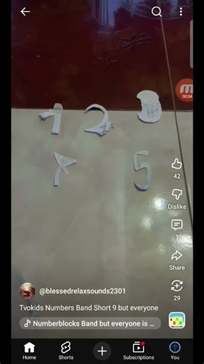 Tvokids Numbers Band Short 9 but everyone