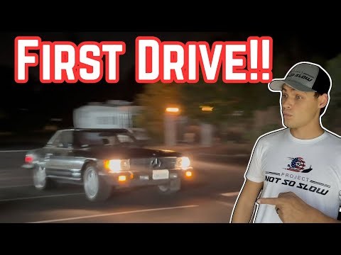 WORLDS FIRST Mercedes 380SL DIESEL roadster! Turbo OM603 SWAP