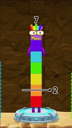 Numberblocks 1 Magic Run - Numberblocks 7 to Leave 1 Adventure | Number Counting Go Explore