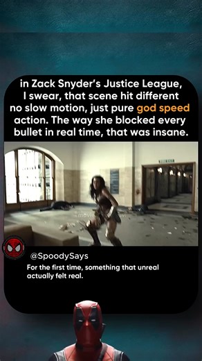 The Scene That Made Everyone Believe in Wonder Woman Again | Snyder Cut In Zack Snyder’s Justice League, that scene hit different no slow motion, just pure god-speed action. The way Wonder Woman blocked every bullet in real time felt unreal yet completely believable. Snyder turned a superhero moment into something that felt real. #zacksnydersjusticeleague #wonderwoman #dceu #snydercut #galgadot #JusticeLeague2021 #dccomics #SuperheroScenes #moviedetails #snyderverse #actionscene #dcfacts | Spood
