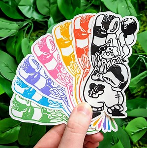 Sad Clown Stamp Stickers - Etsy