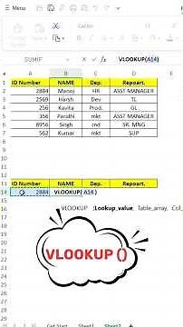 VLOOKUP in Excel Explained in 1 Minute! | Fast & Easy | #Shorts #ExcelTips