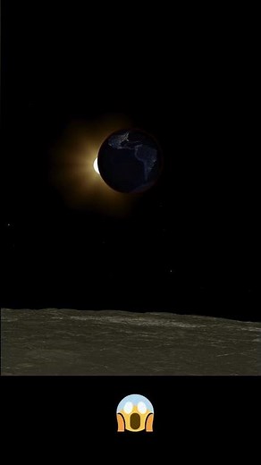What Does a Solar Eclipse Look Like from the Moon 😱