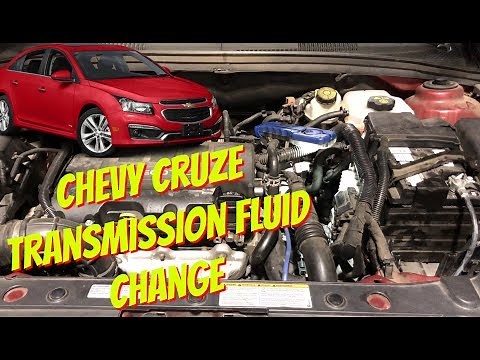 CHEVY CRUZE ATF TRANSMISSION FLUID LEVEL CHECK, CHANGE OR TOP OFF