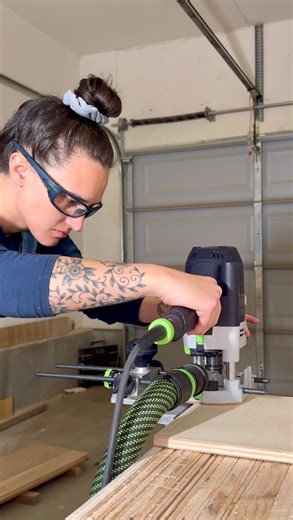 Raina Nicole Woodworks on Instagram: "Locking rabbets with the edge guide and OF 1400 router from @festool_usa are my go to for drawer boxes. The ability to make micro adjustments with the edge guide, means an absolute perfect fit and strong joint every single time. Combine that with the powerful, precise and easy to use 1400 router: a masterpiece #festoolusa #festoolbuiltbetter #finewoodworking #woodjoinery #customfurniture #furnituremaker #woodworking #woodshop #handcrafted"
