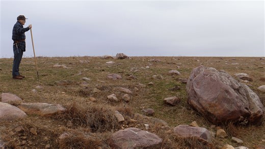 What are the pink mystery rocks scattered across northeast Kansas?