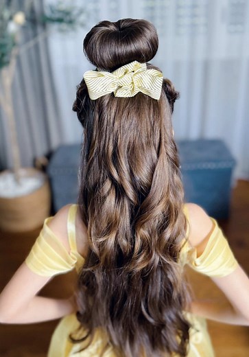 Princess Belle Hairstyle Tutorial for Kids — Easy Disney Look