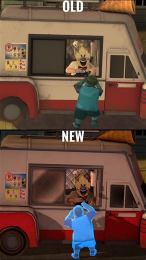 Old Ice Scream 1 INTRO SCENE VS New Ice Scream 1 INTRO SCENE