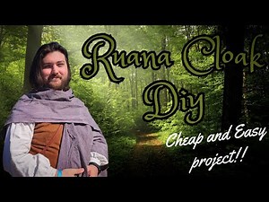 Cheap and Easy Cloak Tutorial! | How to Make a Ruana Cloak | DIY