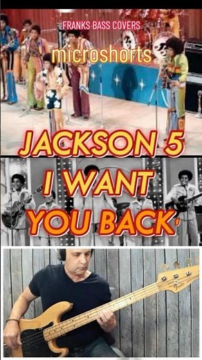 I WANT YOU BACK - JACKSON 5 | FRANKS BASS COVERS #microshorts