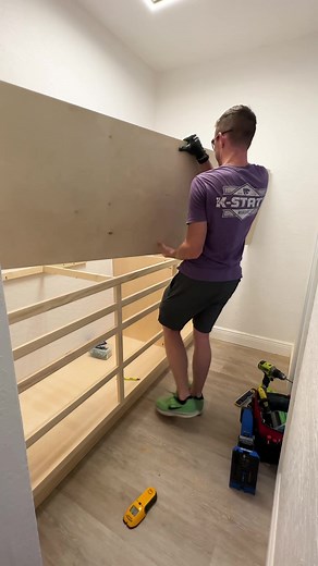 designing and building someone their dream closet 💫 #bedroomcloset #builtincloset #builtincabinets #closetmakeover #customcloset #closet #diyproject #closetorganization #diyhome #homemakeover #makeoverroom #homerenovation #houserenovation #closetrenovation #closetreno #diy #woodworking #woodwork #closettour #closetsetup