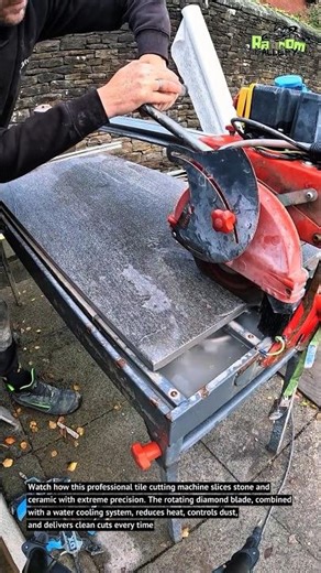 This Tile Cutting Machine Works Crazy Fast! Precision Stone Cutting Technology