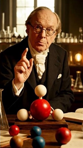 Dalton’s Atomic Theory ⚛️ Explained in 50 Seconds | Animated Science Experiment #scienceclass