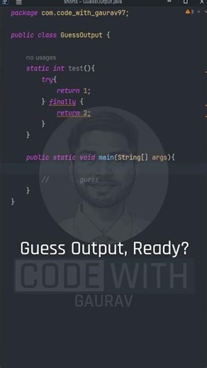 Finally Block Trap Java, Output Challenge Explained