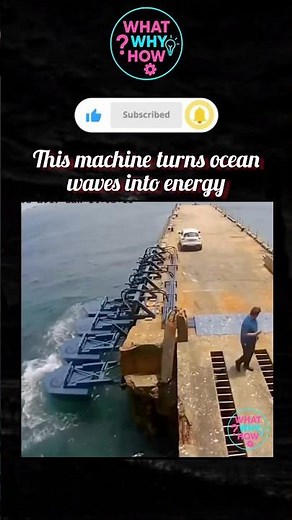 This machine turns ocean waves into energy | What Why How #facts #shorts