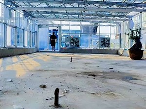 玻璃温室内遮阳内保暖开合展示