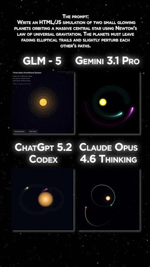 AI Comparison: Orbital Mechanics Edition #coding #programming #python #javascript
