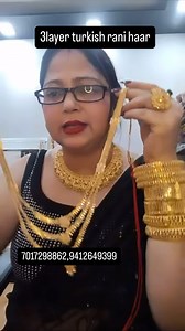 30K views · 271 reactions | 3 layer Turkish ranihaar gold dust plated | Preet Collection | Facebook