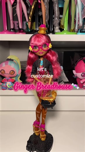 customizing ginger breadhouse!🍭 also make sure to check out the full length video! link in bio!!🫶 #everafterhigh #doll #custom #fyp #ooak