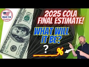 FINAL ESTIMATE! 2025 SSA & VA COLA (Cost of Living Adjustment) Calculator! #veteran #ssa