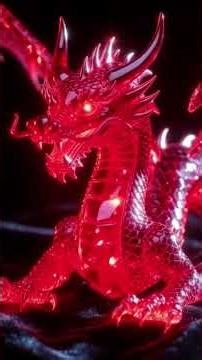 Dragon-Shaped Ruby (Animated + Requested) 🐉🔺️✨️ #DRaCO_BLiNG #AIart #AIVideo #AICompilation