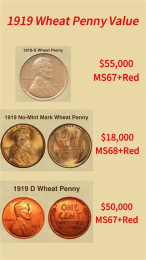 1919 Wheat Penny Value Guide #coins #coincollecting #penny #treasurehunting | HeritCoin
