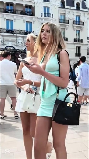 Watch these elegant ladies step out in style, flaunting high-end fashion . 🚘✨#MonacoFashion