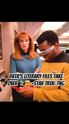 Data’s Literary Files Take Over 📚🤯 -Star Trek: TNG #shortvideo #shorts #startrek