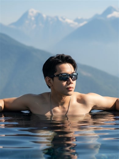 High Fashion Rooftop Pool Photoshoot Inspiration