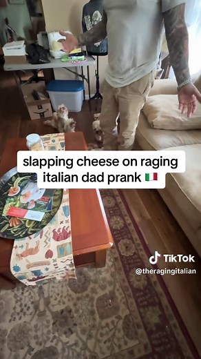 Slapping Cheese on Raging Italian Dad Prank 🇮🇹