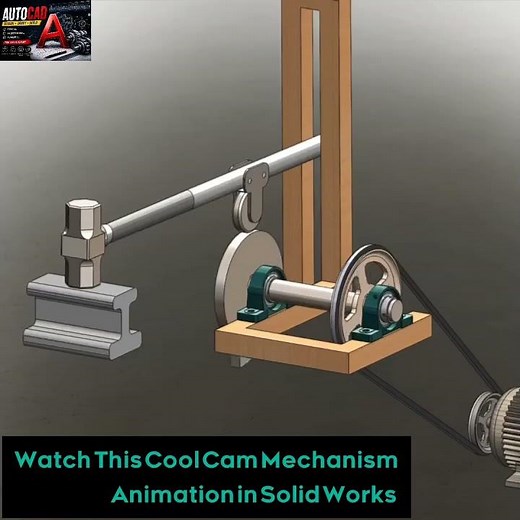 Amazing Cam Mechanism Animation in SolidWorks | Mechanical Engineering Project#short