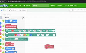 Demo of coding playground at https://creaticode.cn for 2D/3D coding