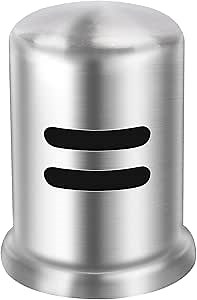 SDSNTE Dishwasher Air Gap Cover D201-1-62, Brushed Nickel, 1 Pack | Fits Most Air Gap Bodies, Solid Brass Inside, Brushed Nickel Surface, Cap Only