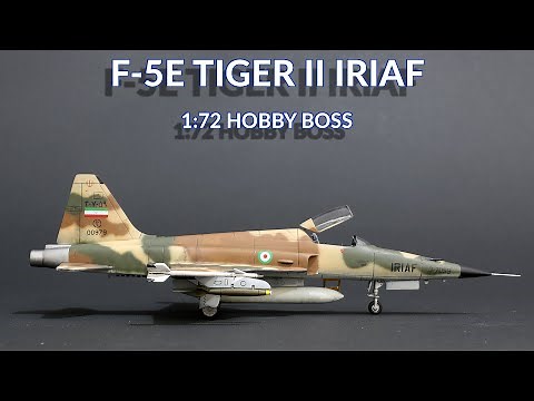 Northrop F-5E Tiger II IRANIAN AIR FORCE 1/72 Hobbyboss Model Kit Full Video Build