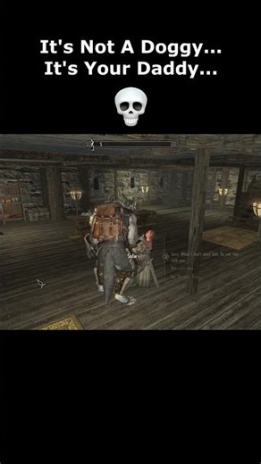 "It's Not A Doggy...It's Your Daddy..." 💀 #skyrim #elderscrolls #shorts #switch #switch2 #nintendo