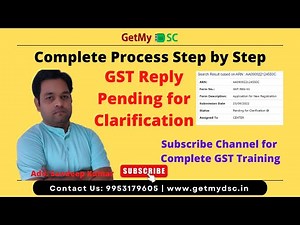 GST Pending for Clarification in Registration ProcessI Submit reply of GST Notice I GST Notice Reply