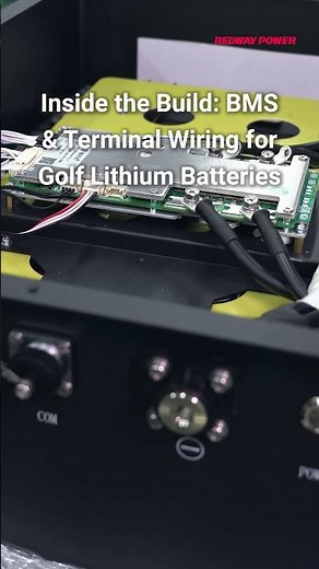 Inside the Build: BMS & Terminal Wiring for Golf Lithium Batteries #batteryassembly #factory