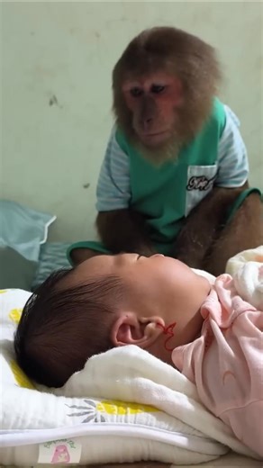 77K views · 2.1K reactions | Super cute! CUTIS and infant monkey faithfully take care of newborn infant and help Mom.....#monkeyLala #Monkeykaka #Cubismonkey #expore #trending #monkeyBibi #monkeyCUTIS | Cubis TV | Facebook