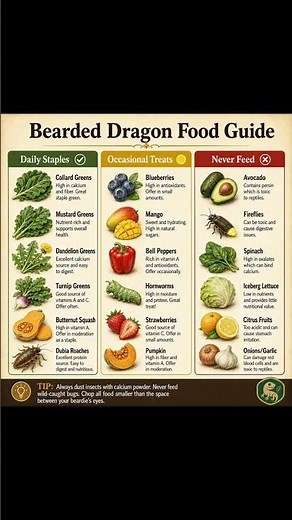 Bearded Dragon Food Guide Safe vs Unsafe
