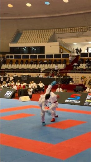 Pretty big takedown 💯🥋👀 #karate #kumite #kata #fight #wkf #karate1 #fighting