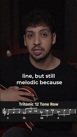 Tritonics with 12 tone rows Modern Jazz Guitar Line