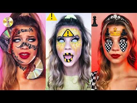Makeup Inspired by Emojis | TikTok Emoji Makeup Challenge